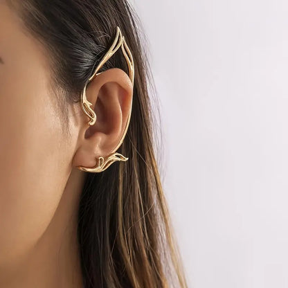 Golden Fairy Elven Ear Wraps - No Pierce - Cosplay Jewelry