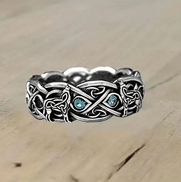 Buy Wolf Ring Ring for Couples. Wedding Celtic Ring With Wolves. Unique  Design. Handmade by Kochut From Ukraine Online in India - Etsy